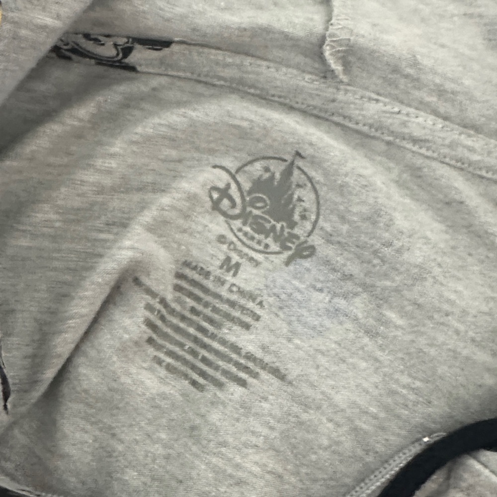 Disney Parks Full Zip Light Weight Gray Mickey Hoodie - Picture 7 of 7